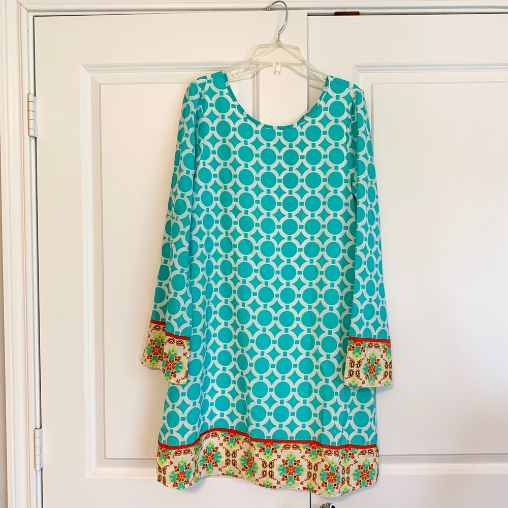 Peach Love Long Sleeve Dress